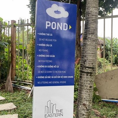 Bảng inox biển báo chung cư