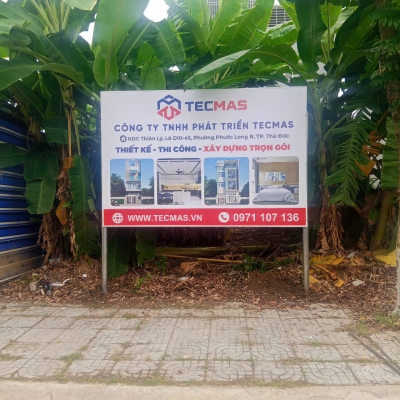 Bảng in bạt có trụ