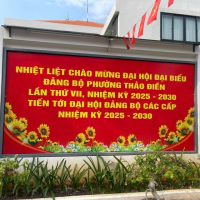 Bảng in bạt UBND phường